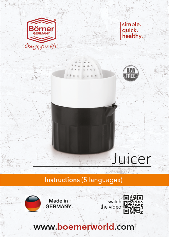 Farbkarton Saftpresse